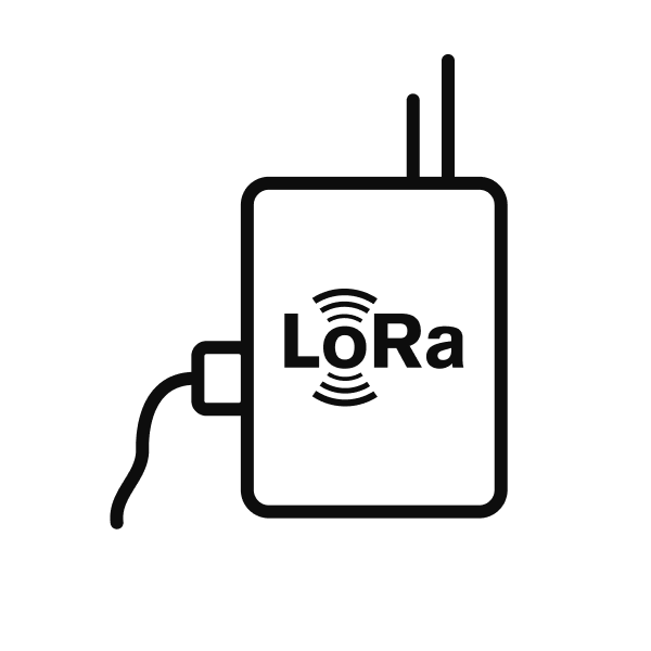 Ein Icon welches ein LoRaWAN Gateway zeigt